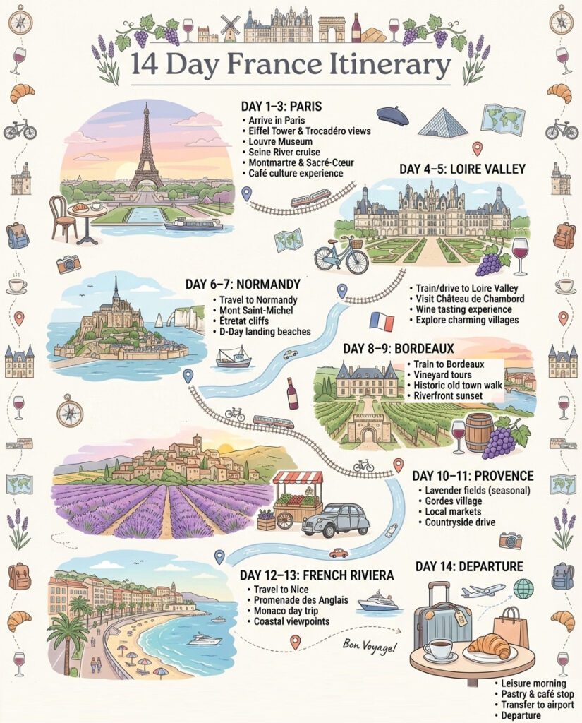 14 Days France Itinerary