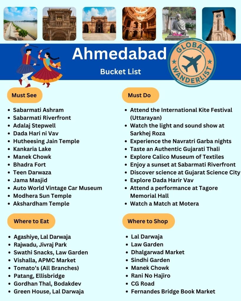 Ahmedabad Bucket List