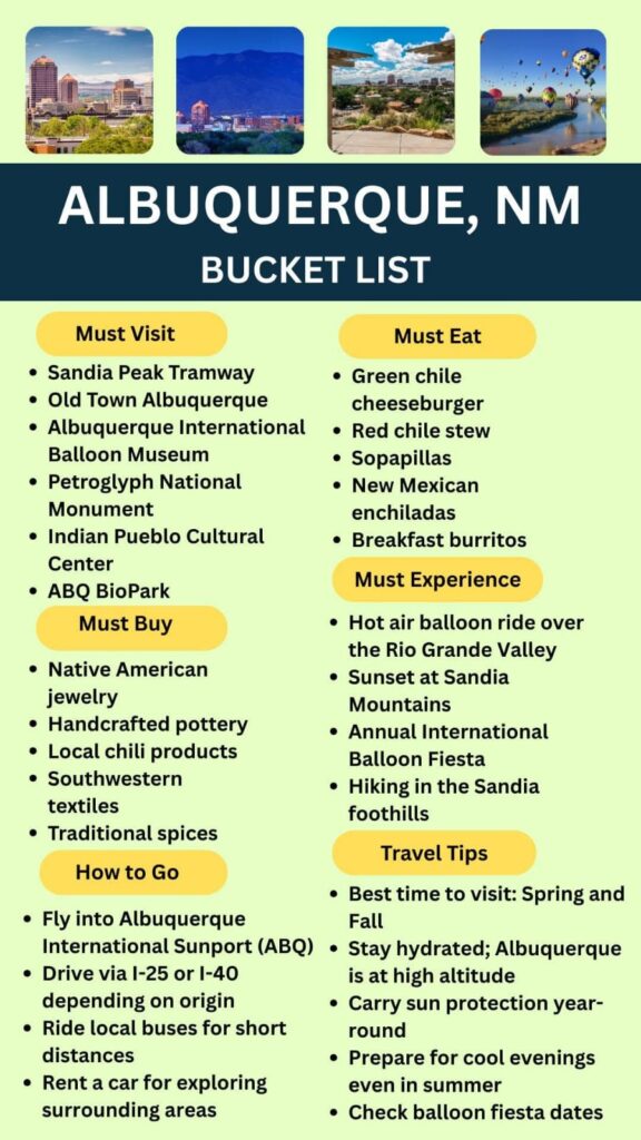 Albuquerque Bucket List