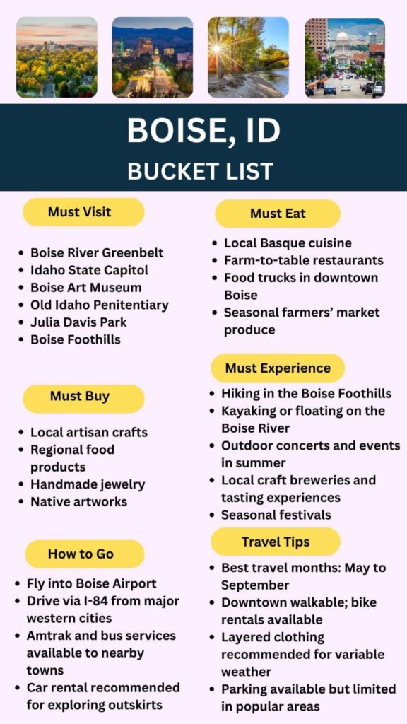 Boise Bucket List