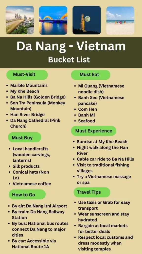 Da Nang Bucket List