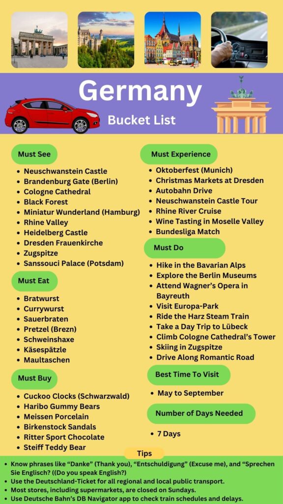 Germany Bucket List