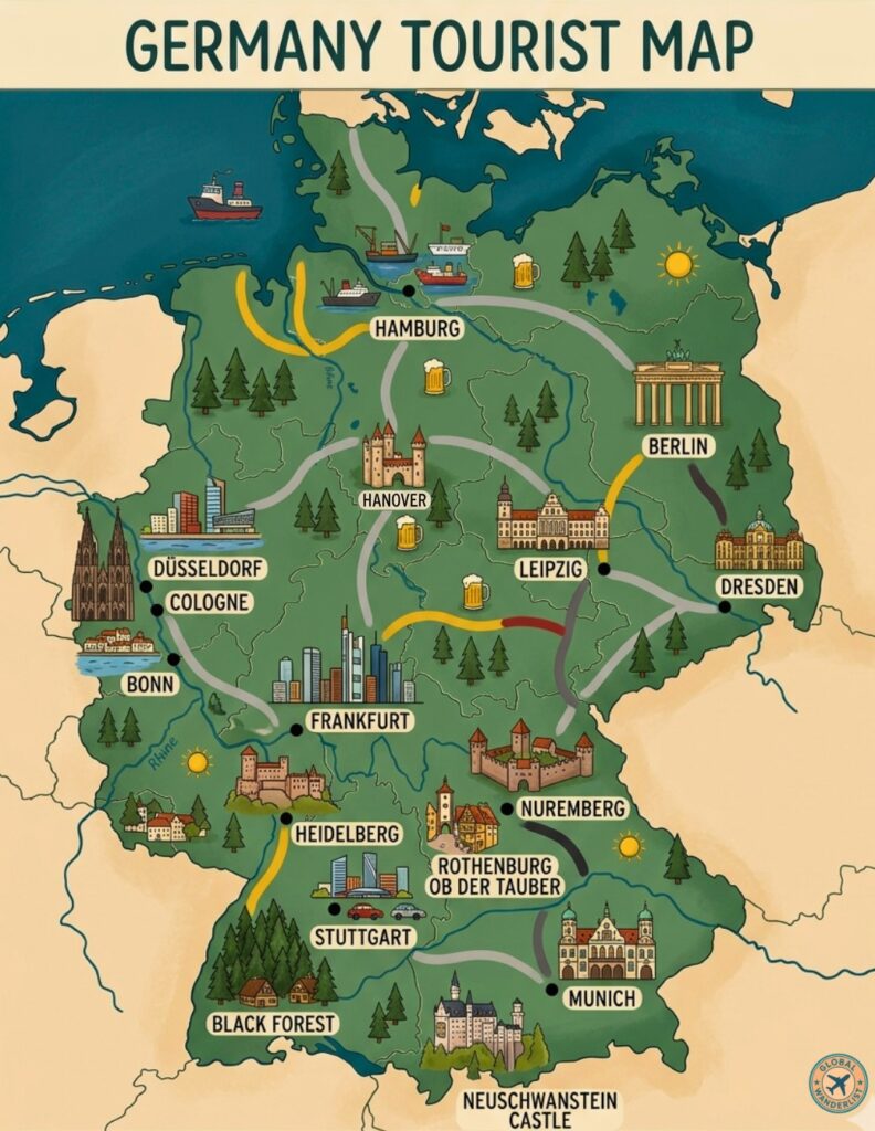 Germany Tourist Map