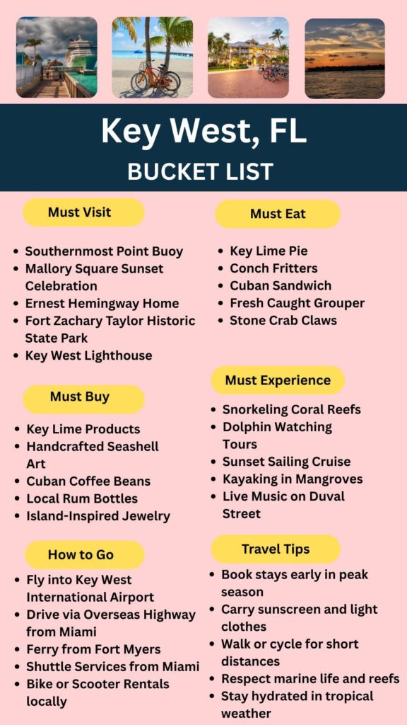 Key West Bucket List