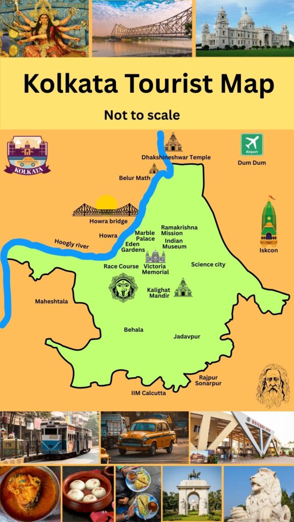 Kolkata Tourist Map
