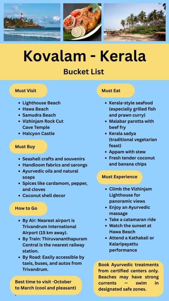 Kovalam Bucket List