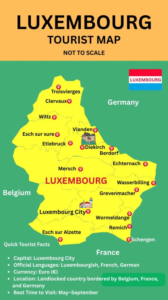 Luxembourg Tourist Map