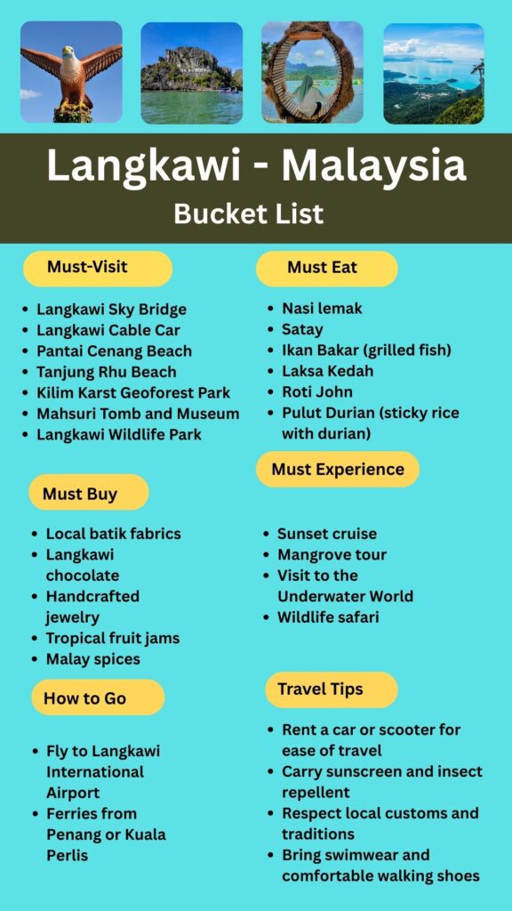 Langkawi Bucket List