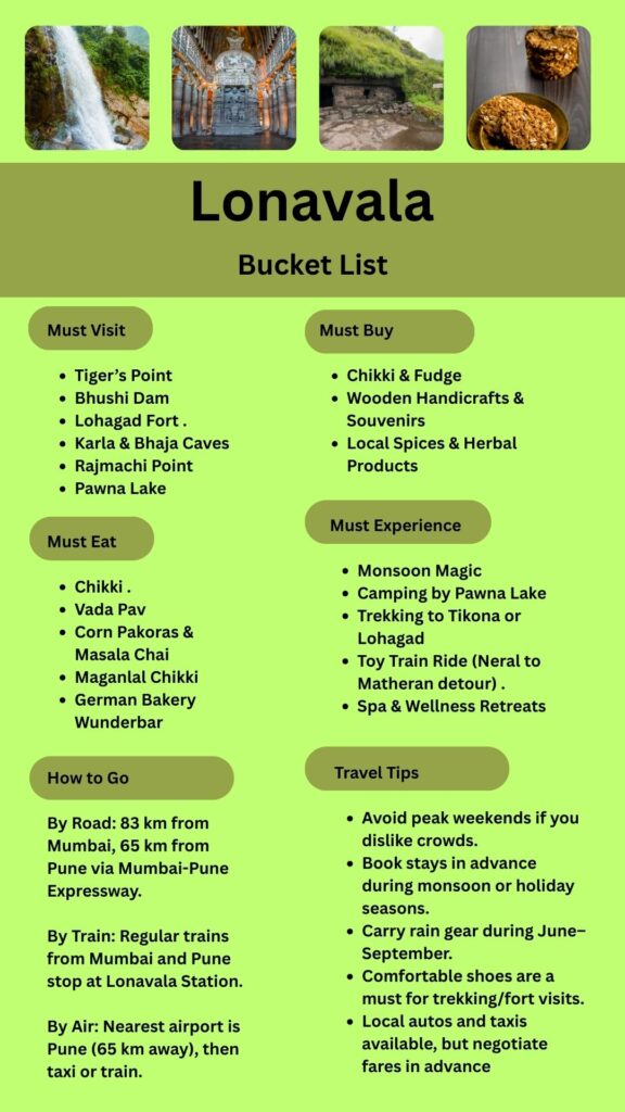 Lonavala Bucket List