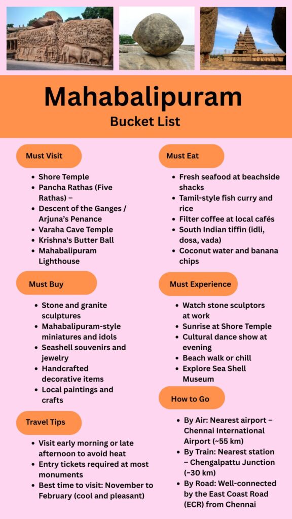 Mahabalipuram Bucket List