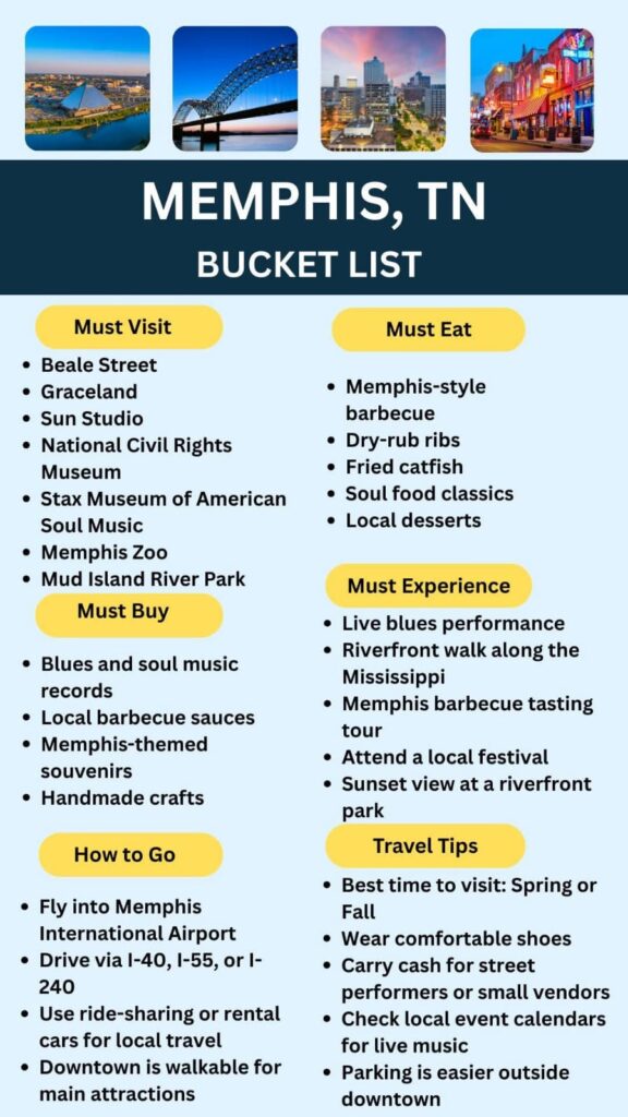Memphis Bucket List