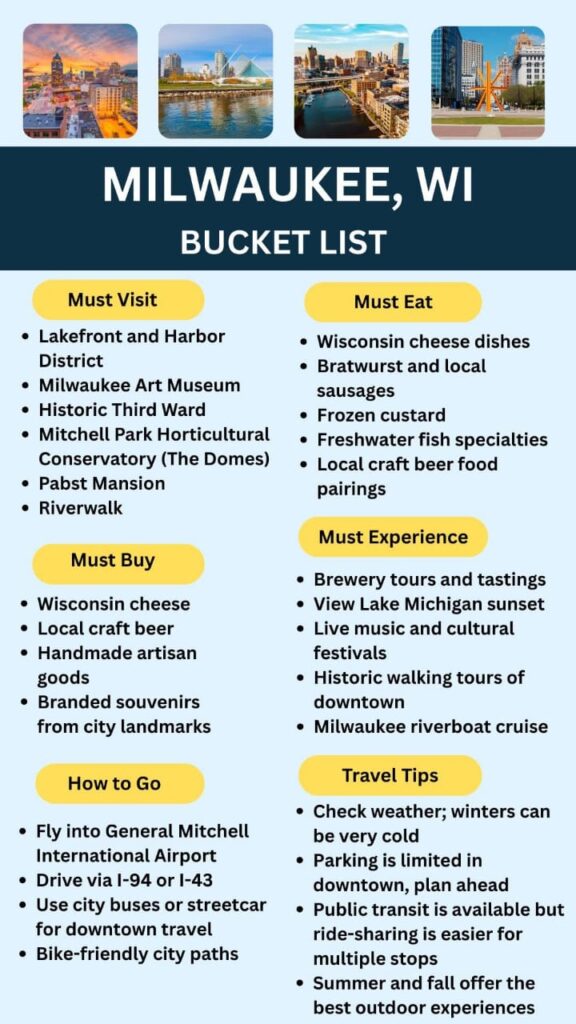 Milwaukee Bucket List