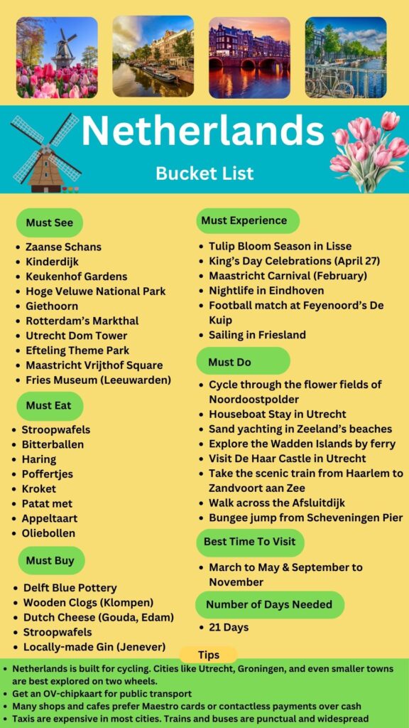 Netherlands Bucket List