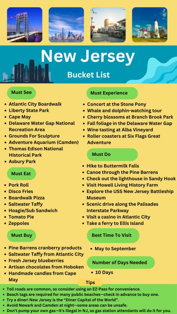 New Jersey Bucket List