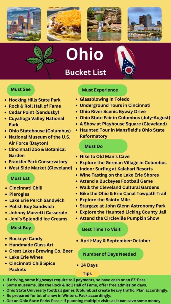 Ohio Bucket List
