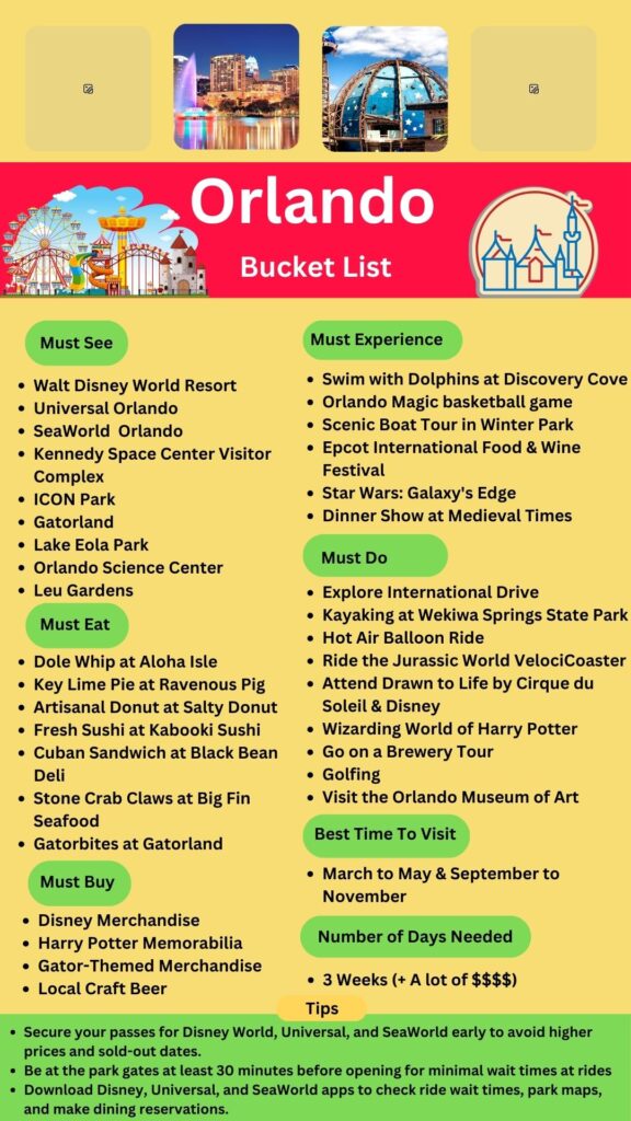 Orlando Bucket List