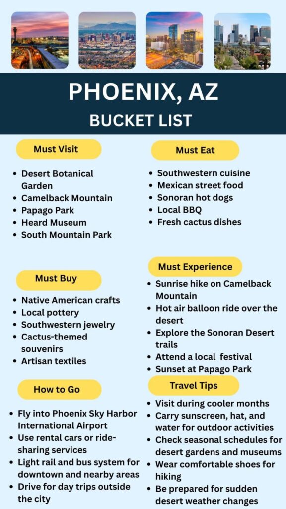 Phoenix Bucket List