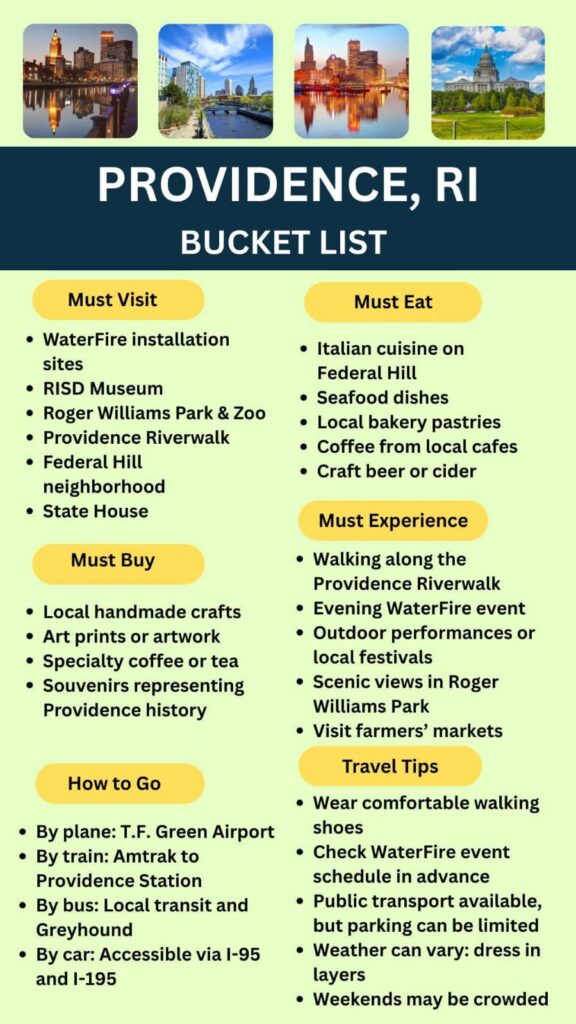 Providence Bucket List