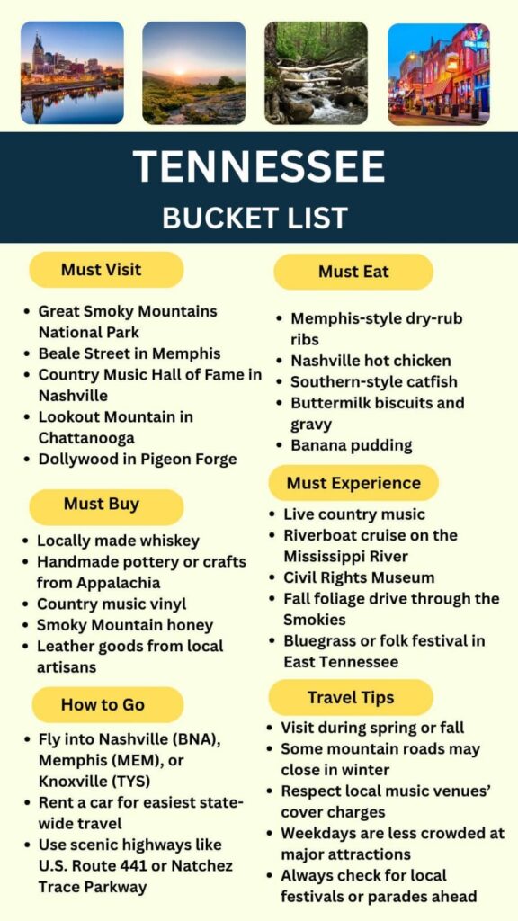 Tennessee Bucket List