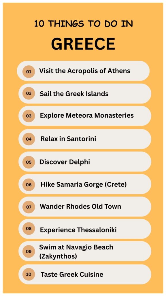 10 Things to Do in Greece