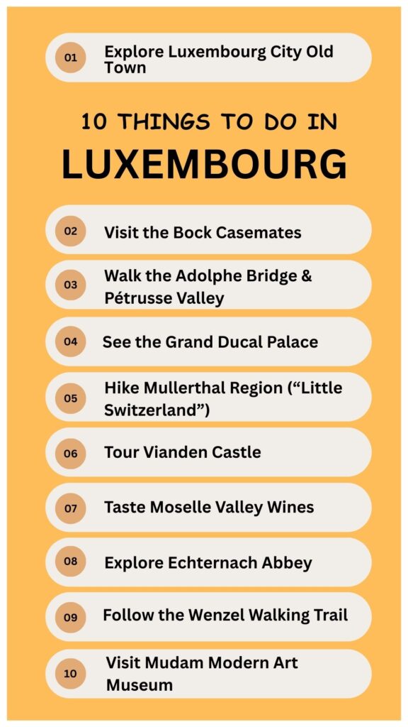 Top 10 Things to Do in Luxembourg