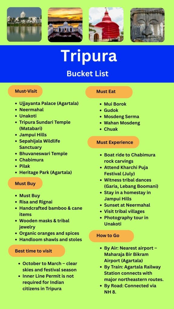 Tripura Bucket List