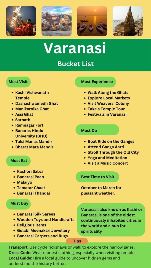 Varanasi Bucket List