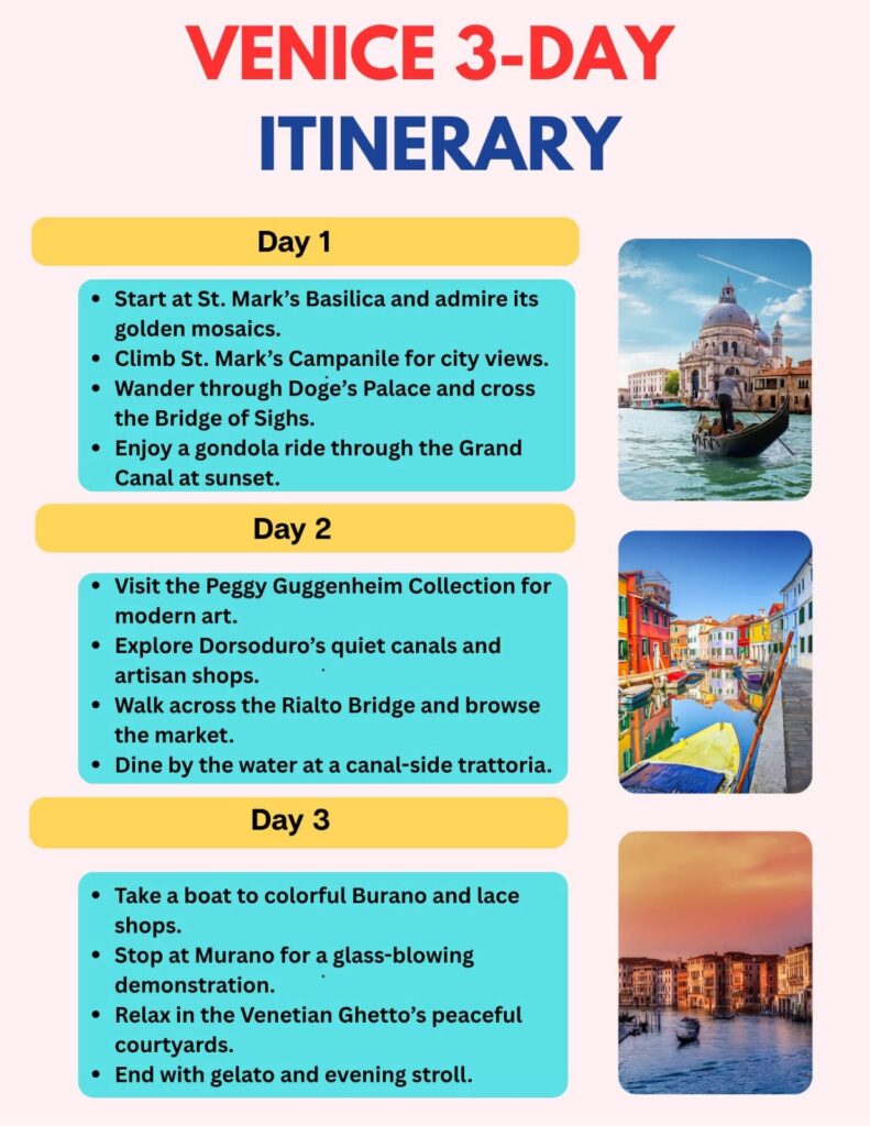 Venice Itinerary