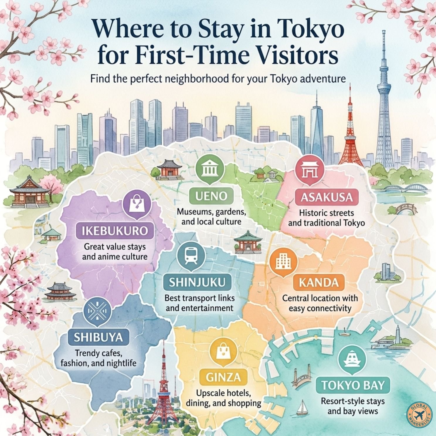 Best Areas to Stay in Tokyo