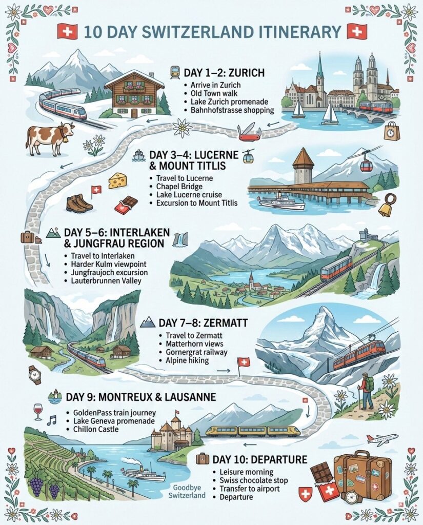 10 Days Switzerland Itinerary