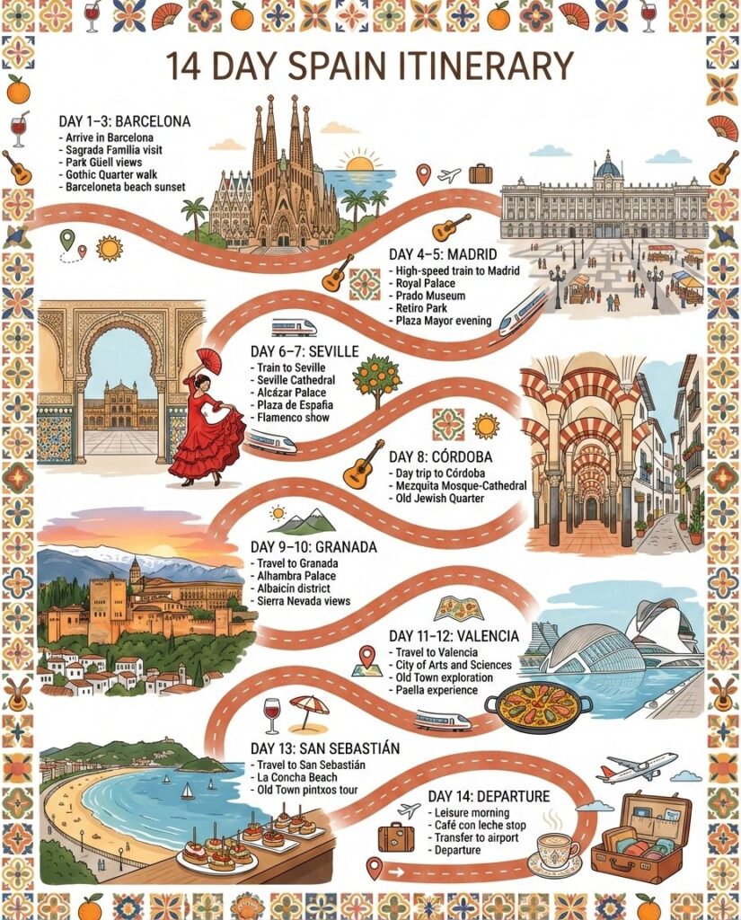 14 Day Spain Itinerary