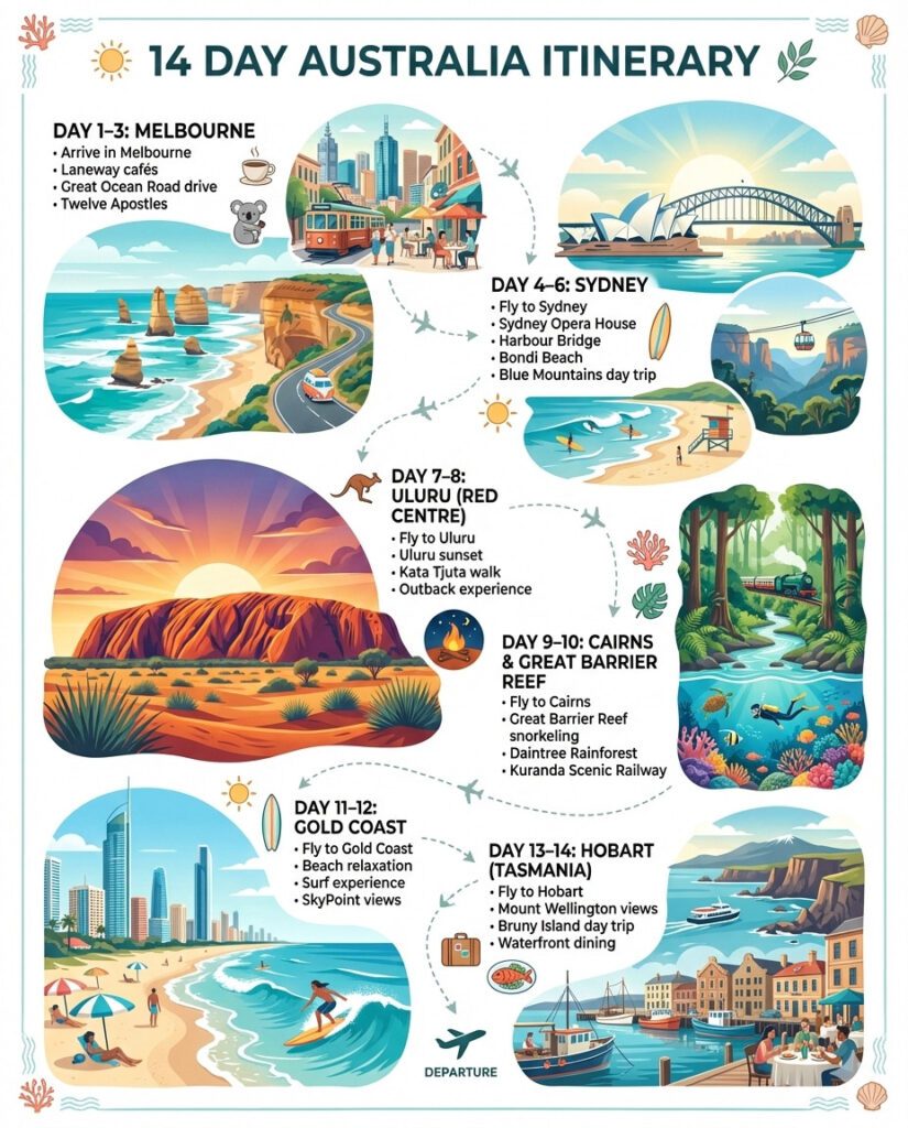 14 Days Australia Itinerary