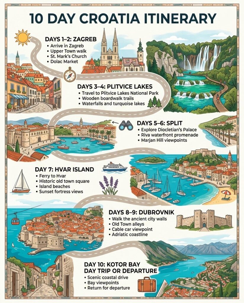10 Days Croatia Itinerary