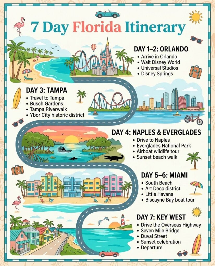 7 Days Florida Itinerary