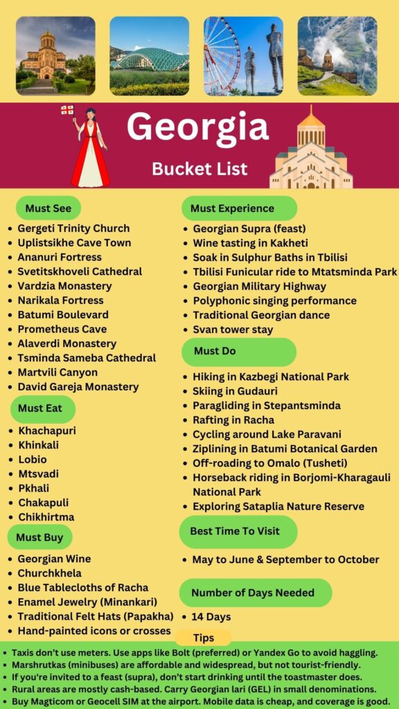Georgia Bucket List