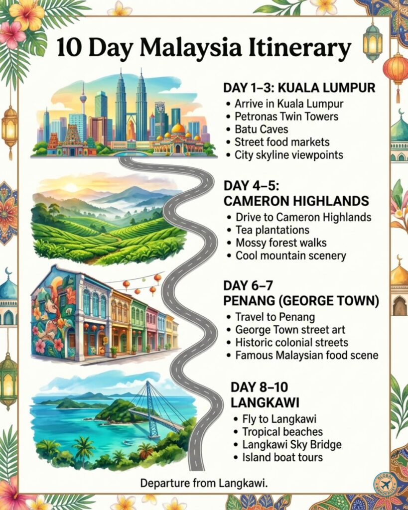 10 Days Malaysia Itinerary