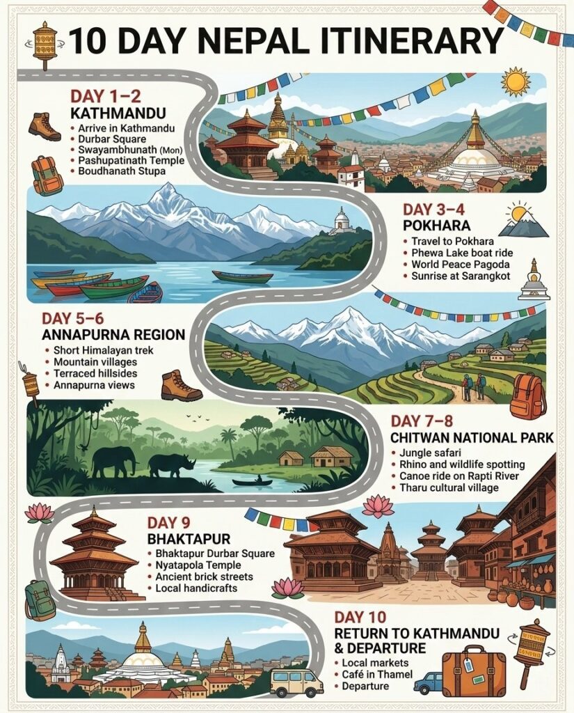 10 Days Nepal Itinerary