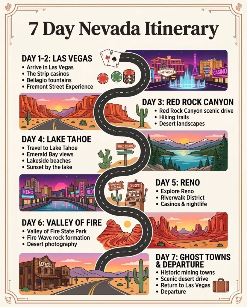 7 Days Nevada Itinerary