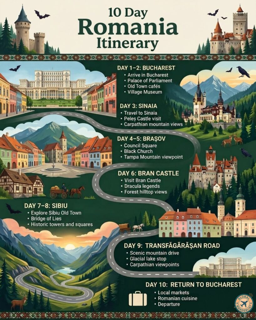 10 Days Romania Itinerary