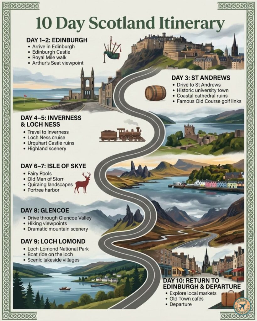 10 Days Scotland Itinerary