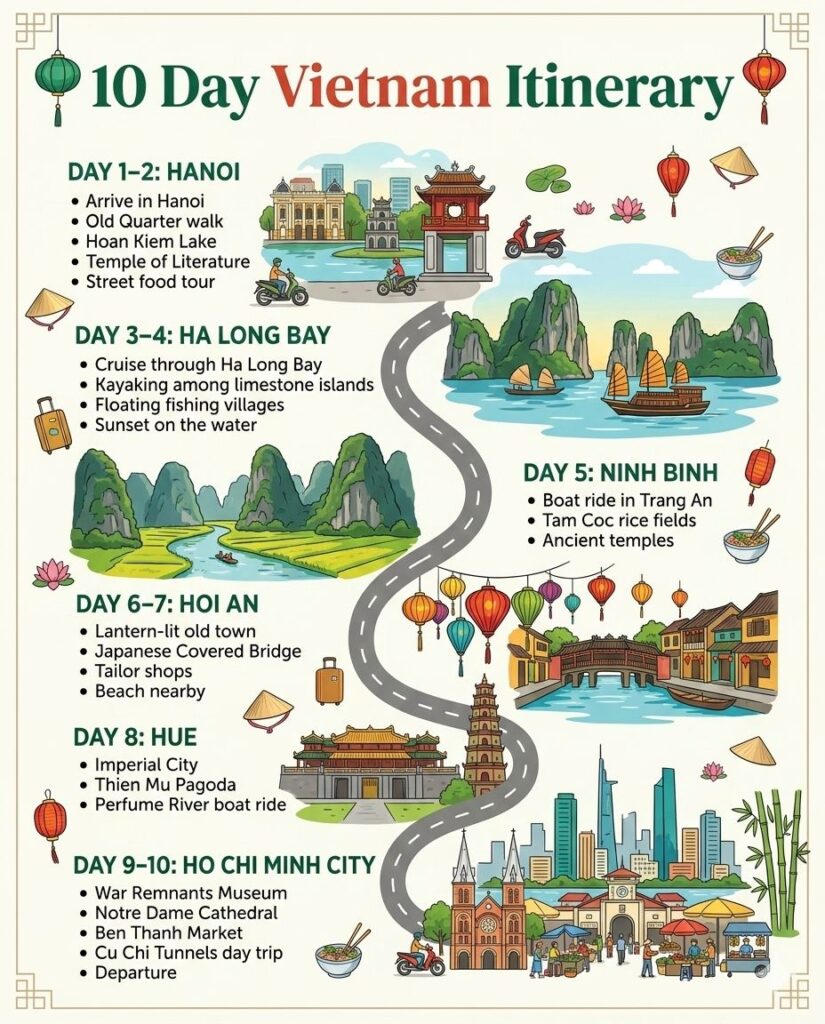 10 Days Vietnam Itinerary