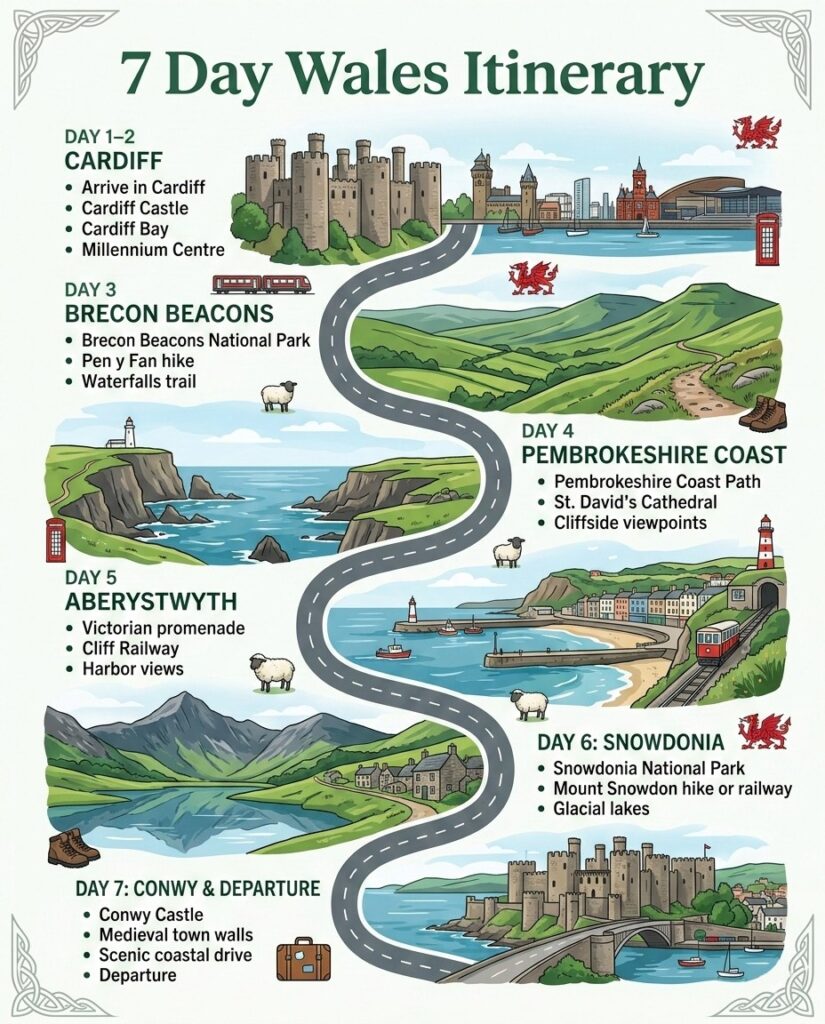 7 Days Wales Itinerary