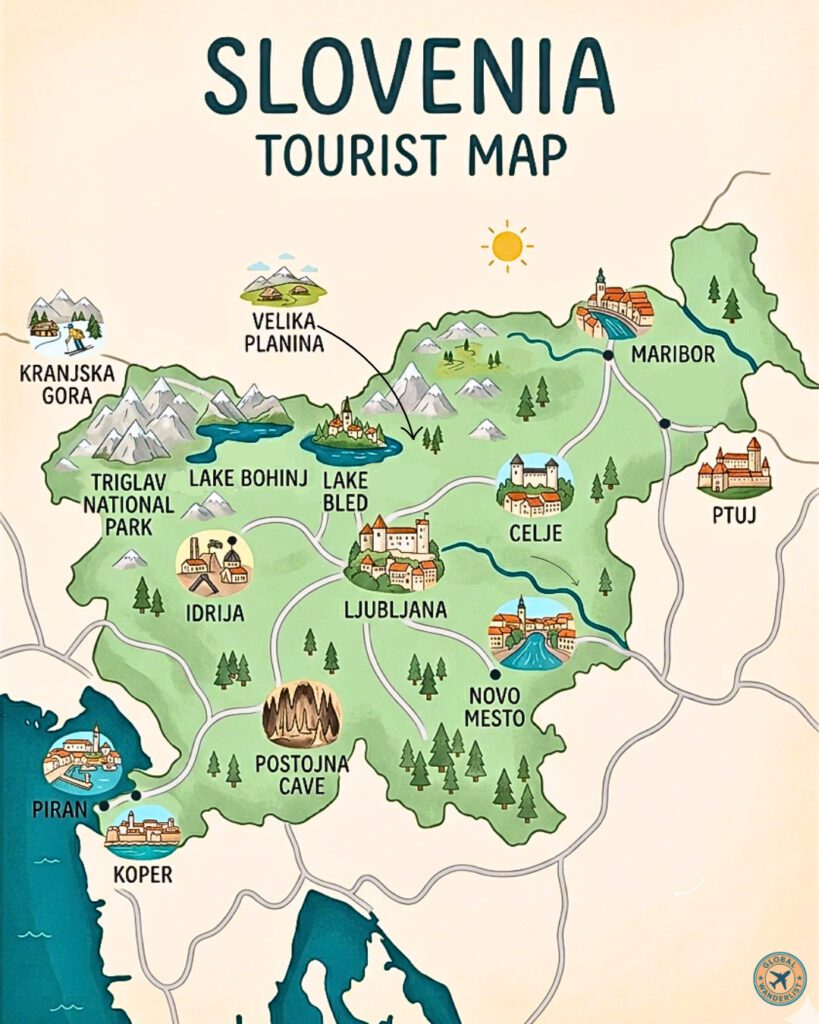 Slovenia Tourist Map