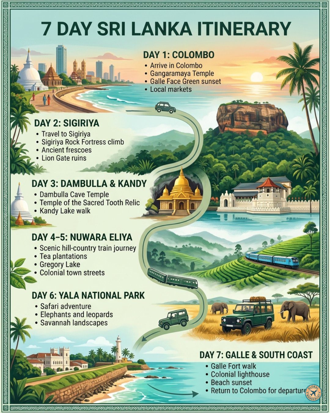 Sri Lanka Itinerary
