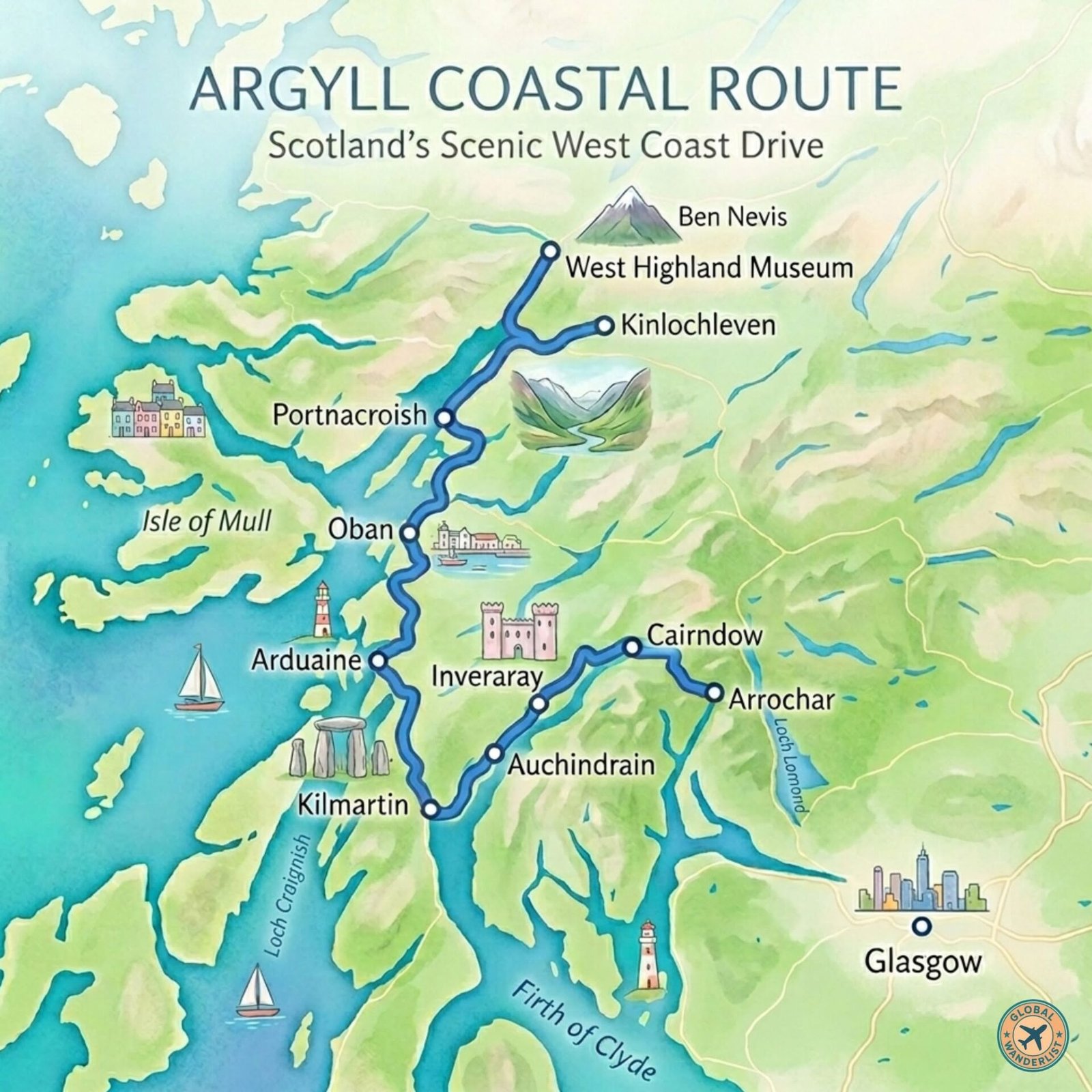 Argylly Coastal Road Trip