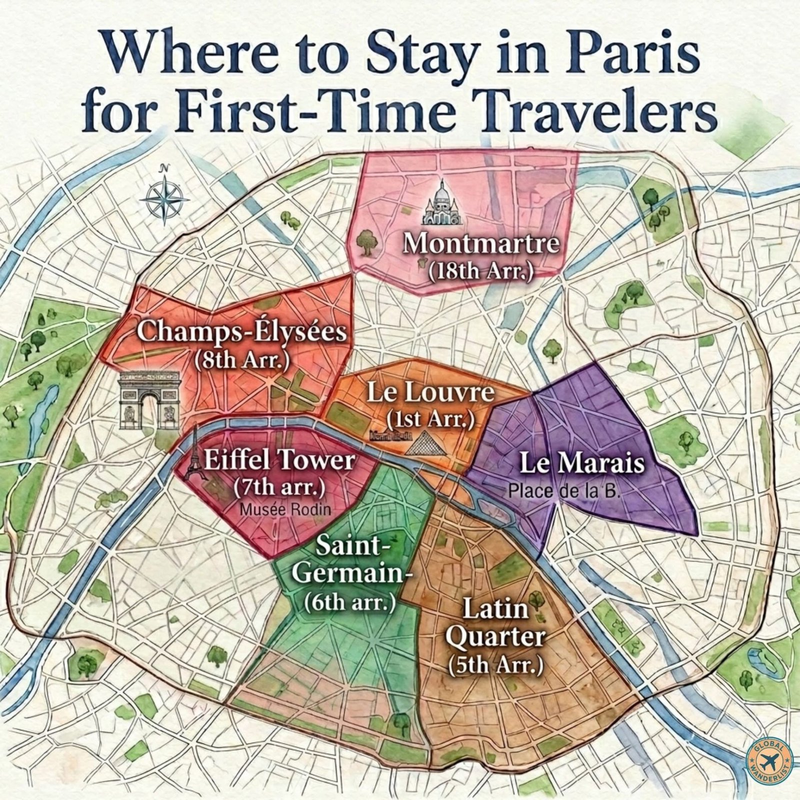 Best areas to stay in paris