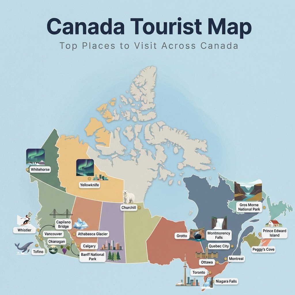 Canada Tourist Map