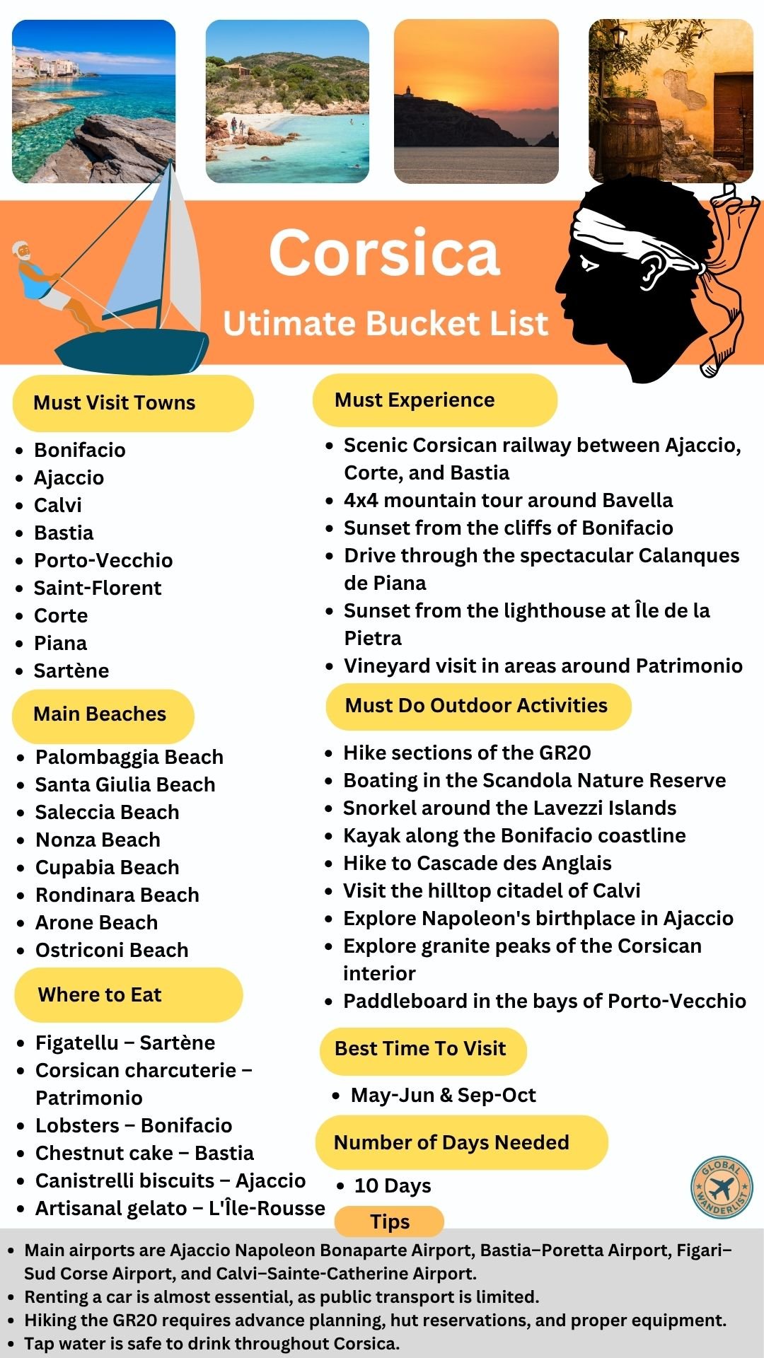 Corsica Bucket List