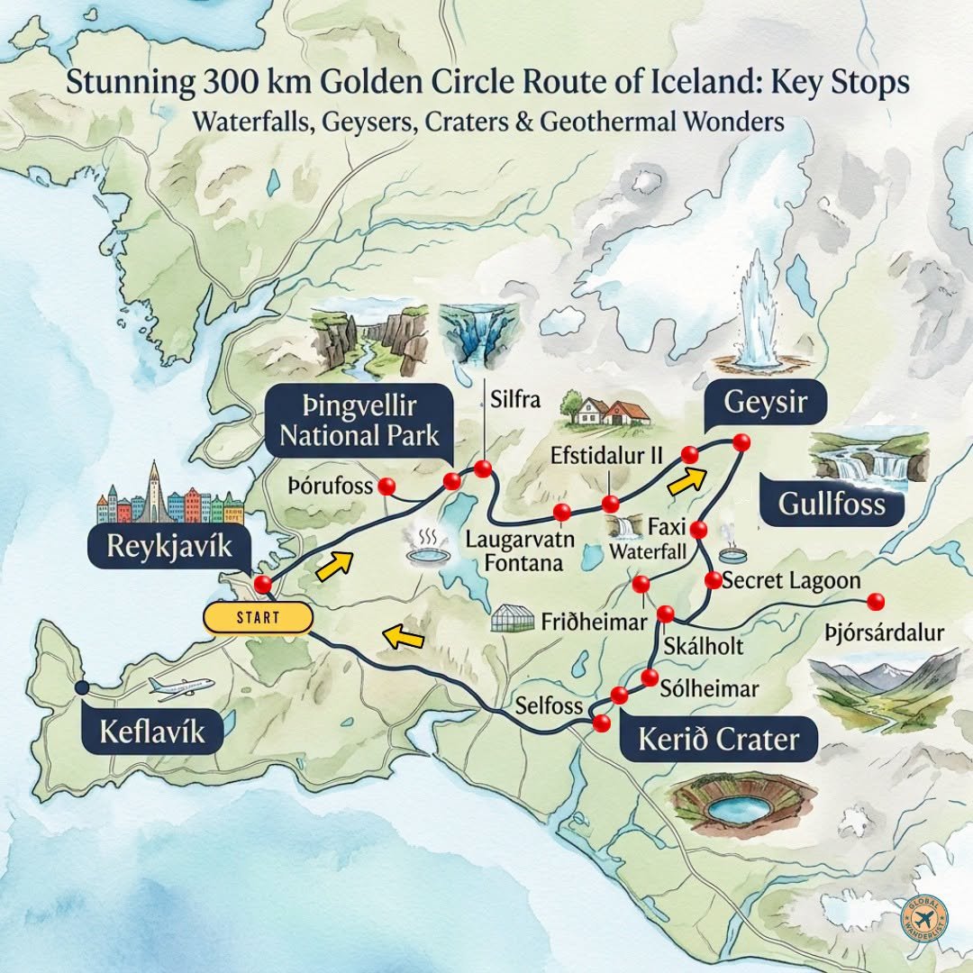 Golden circle in Iceland