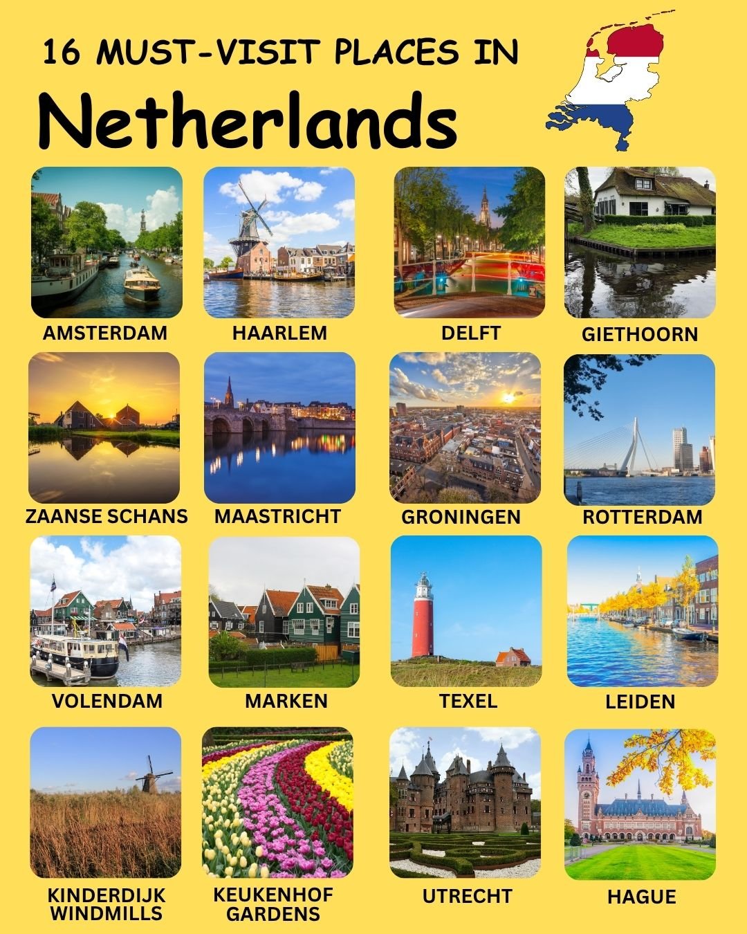 Must visit places in Netherlands